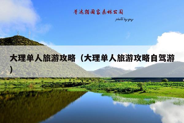 大理单人旅游攻略（大理单人旅游攻略自驾游）