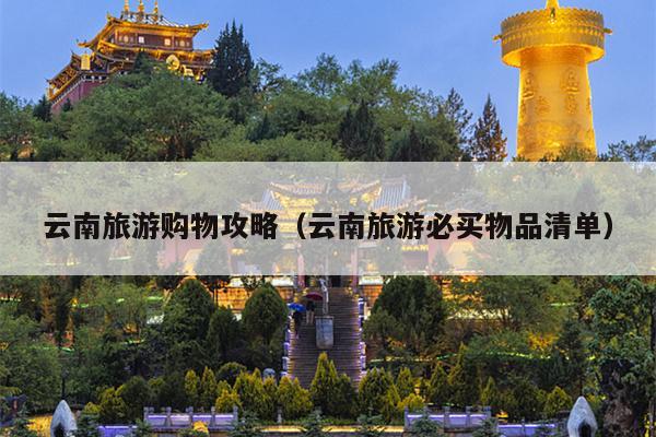 云南旅游购物攻略（云南旅游必买物品清单）