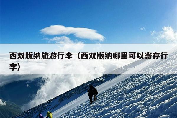 西双版纳旅游行李（西双版纳哪里可以寄存行李）